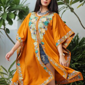 Embroidered Kaftan Dress