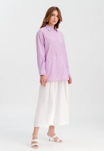 Wide-Leg Belted Culottes