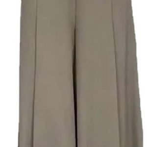 Women’s High-Waist Wide-Leg Pleated Pants – Dark Brown, M