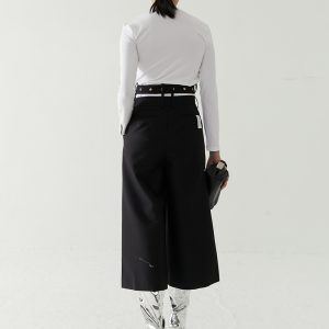 Rokh Belted Wide-Leg Culottes