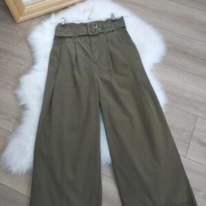 Primark Dark Green Belted High-Waist Culottes