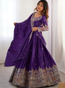 Moda Rapido Embroidered Sequinned Work Lehenga With Blouse