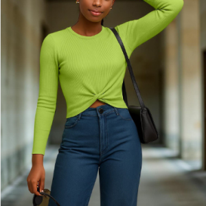 Friskers Twisted Cotton Crop Top