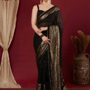 KALINI Women Woven Design Saree With Unstiched Blouse Piece